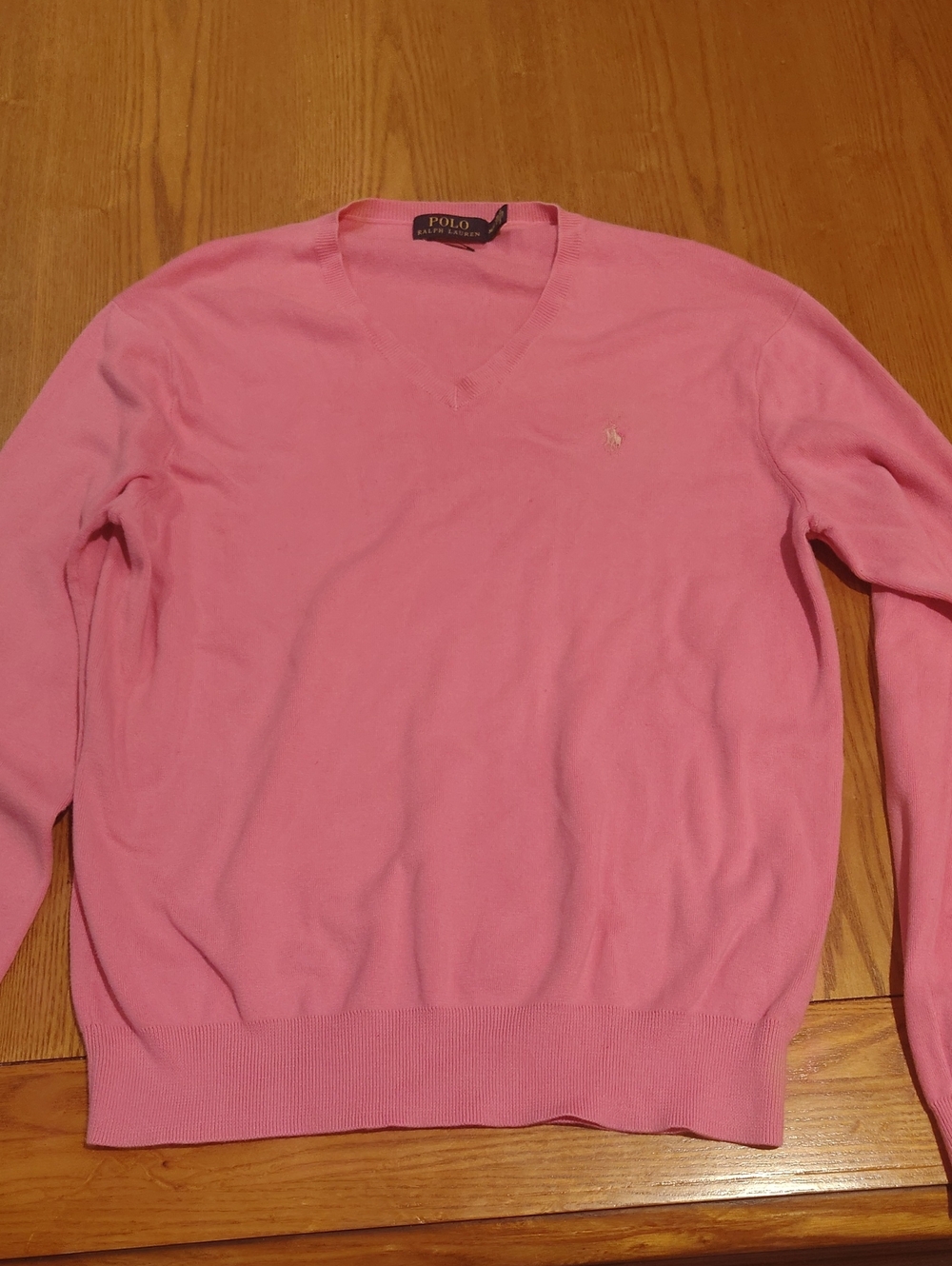 Ralph Lauren V-Neck Sweater in Pink